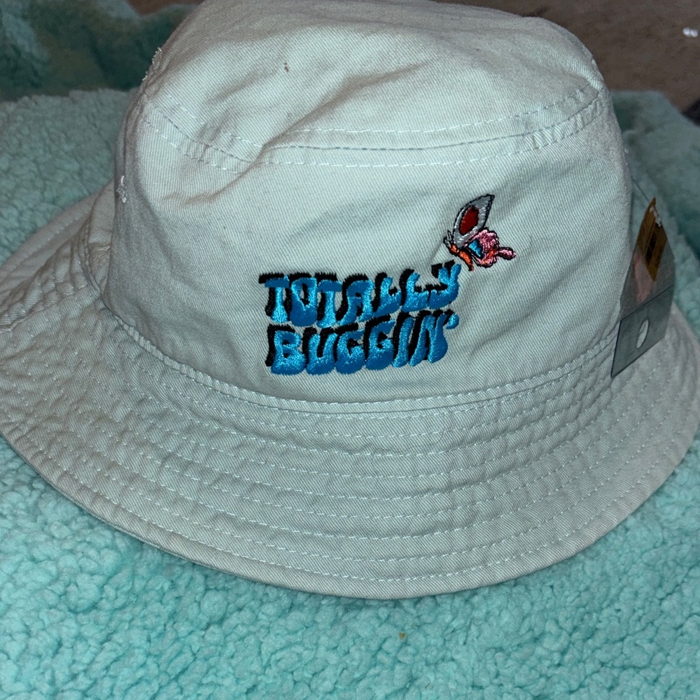 Cream Totally Buggin  Bucket Hat